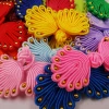 Direct sales of retro cheongsams with nine beads, bead plate buttons, wedding invitations, home Hanfu head flower decorations, butterfly flower buttons details Picture